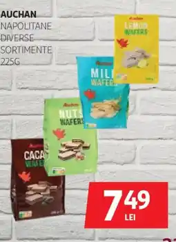 Auchan Auchan napolitane diverse sortimente Ofertă