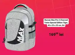 evoMag Rucsac Max Pro 2 Charcoal Twine Special Edition Tiger Ofertă