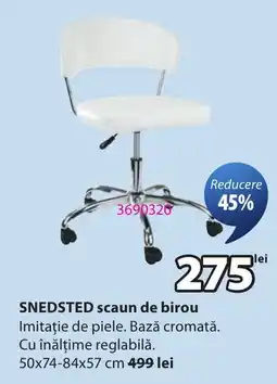 JYSK Snedsted scaun de birou Ofertă