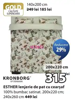 JYSK Kronborg esther lenjerie de pat cu cearșaf Ofertă