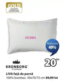 JYSK Kronborg Liva față de pernă Ofertă