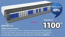 JYSK Dreamzone stria saltea cu arcuri Ofertă