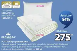 JYSK Kronborg puttegga plapumă cu fibre Ofertă