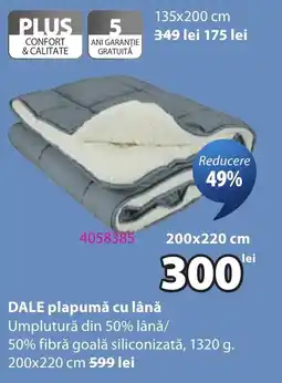 JYSK DALE plapumă cu lână Ofertă