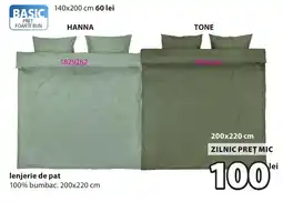 JYSK Basic lenjerie de pat Ofertă