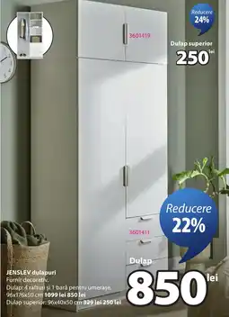 JYSK Jenslev dulapuri Ofertă