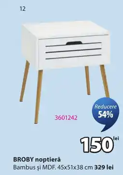 JYSK Broby noptieră Ofertă