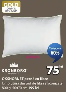 JYSK Kronborg okshornet pernă cu fibre Ofertă