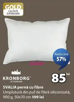 JYSK Kronborg svalia pernă cu fibre Ofertă