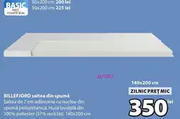 JYSK Billefjord saltea din spumă Ofertă
