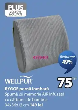 JYSK Wellpur rygge pernă lombară Ofertă
