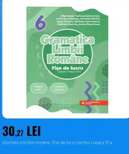 Emag Editura Paralela 45 Gramatica limbii romane. Fise de lucru pentru clasa a VI-a Ofertă