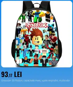 Emag Ghiozdan 3d roblox Ofertă
