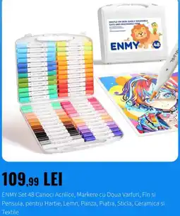 Emag Enmy set 48 carioci acrilice Ofertă