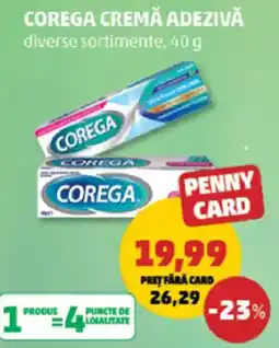 Penny Corega cremă adezivă Ofertă