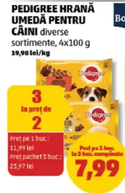 Penny Pedigree hrană umedă pentru câini diverse sortimente Ofertă