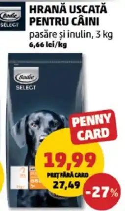 Penny Bodie select hrană uscată pentru câini pasăre și inulin Ofertă