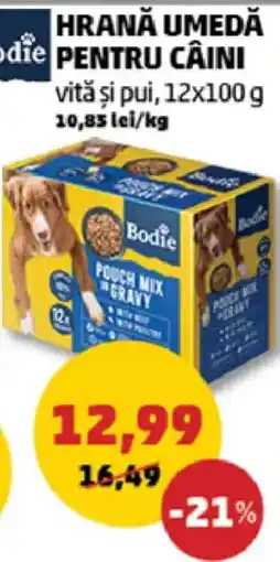Penny Bodie hrană umedă pentru câini vită și pui Ofertă