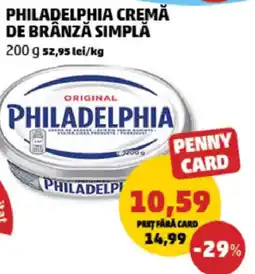 Penny philadelphia cremă de brânză simplă Ofertă