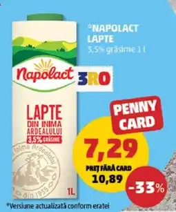 Penny Napolact lapte Ofertă