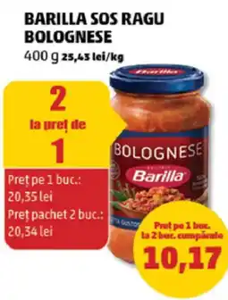 Penny Barilla sos ragu bolognese Ofertă