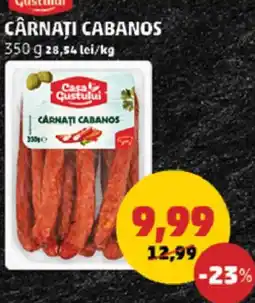 Penny Casa Gustului Cârnați Cabanos Ofertă