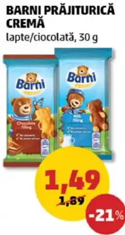 Penny Barni prăjiturică cremă lapte/cioccolată Ofertă