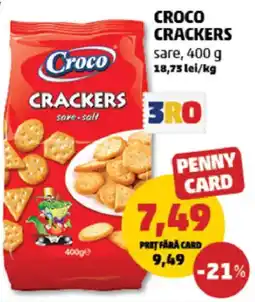 Penny Croco crackers sare-salt Ofertă