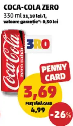 Penny Coca-Cola Zero Ofertă