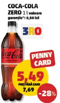 Penny Coca-Cola Zero Ofertă