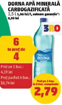 Penny Dorna apă minerală carbo gazificată Ofertă