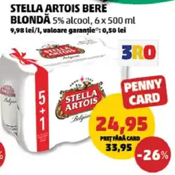 Penny Stella Artois bere blondă Ofertă