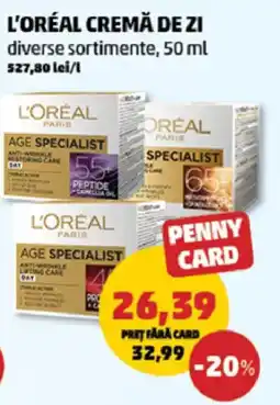 Penny L'oreal cremă de zi Ofertă