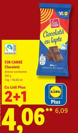Lidl Fin Carré Ciocolată Ofertă