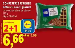 Lidl Confiserie Firenze Gofre cu ouă și glazură cu aromă de alune de pădure Ofertă