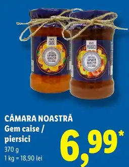 Lidl Cămara Noastră Gem caise / piersici Ofertă