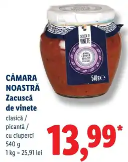 Lidl Cămara Noastră Zacuscă de vinete Ofertă