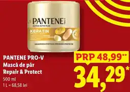 Lidl Pantene pro-v mască de păr repair & protect Ofertă