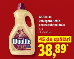 Lidl Woolite detergent lichid pentru rufe colorate Ofertă