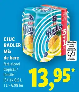 Lidl Ciuc radler mix de bere Ofertă