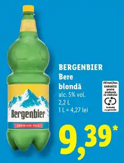 Lidl Bergenbier Bere blondă Ofertă