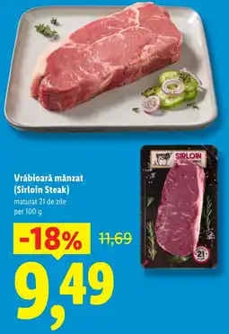 Lidl Sirloin vrabioara manzat Ofertă