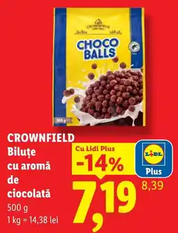 Lidl Crownfield biluțe cu aromă de ciocolată Ofertă