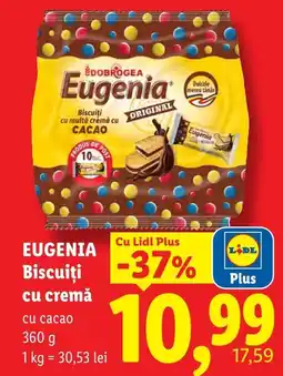Lidl Eugenia Biscuiti cu cremă cu cacao Ofertă