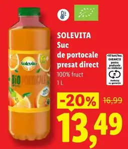 Lidl Solevita suc de portocale presat direct Ofertă
