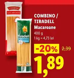 Lidl Combino tiradell macaroane Ofertă