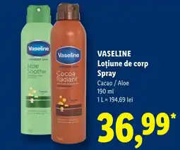 Lidl Vaseline loțiune de corp spray Ofertă