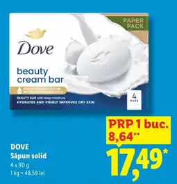 Lidl Dove beauty cream bar Ofertă