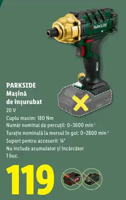 Lidl Parkside mașină de înșurubat Ofertă