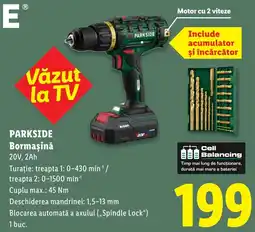 Lidl Parkside bormașină 20v, 2ah Ofertă